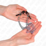 Pinze Per Capezzoli Con 3 Catene Argento 20/23/28 Cm - Kink - immagine 3