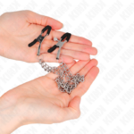 Pinze Per Capezzoli Con 2 Catene Spesse Argento 20/23 Cm - Kink - immagine 3