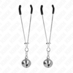 Pinze Per Capezzoli A Campana Sottile Argento 7 Cm - Kink