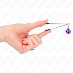 Pinze Per Capezzoli A Campana Sottile Viola 7 Cm - Kink - immagine 4