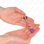 Pinze Per Capezzoli A Campana Sottile Viola 7 Cm - Kink - immagine 3