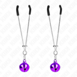 Pinze Per Capezzoli A Campana Sottile Viola 7 Cm - Kink