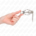 Pinze Per Capezzoli Trifoglio Giapponese Con Catenine Argento - Kink - immagine 4