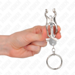 Morsetti Per Capezzoli Con O-Ring Trifoglio Giapponese Argento - Kink - immagine 4