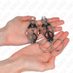 Morsetti Per Capezzoli Con O-Ring Trifoglio Giapponese Argento - Kink - immagine 3