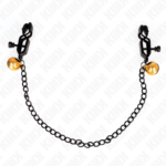 Pinze Per Capezzoli A Catena Piatta E Campana Argento 30 Cm - Kink