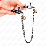 Pinze Per Capezzoli A Catena Piatta E Campana Argento 30 Cm - Kink - immagine 4