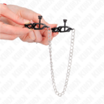Morsetti Per Capezzoli A Catena Piatta Argento 30 Cm - Kink - immagine 4