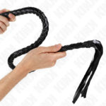 Frusta Serpente Con Anello Mano Nera 65 Cm - Kink - immagine 2