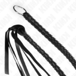 Frusta Serpente Con Anello Mano Nera 65 Cm - Kink - immagine 4