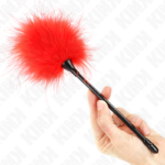 Piume Rosse Tickle Utilizzate Per Il Kit Bondage 27 Cm - Kink
