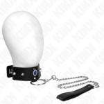 Collana 65 Cm Con Cinturino Con Diamanti Blu Regolabile 36-43 Cm X 5 Cm - Kink