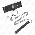 Collana 65 Cm Con Cinturino Con Diamanti Blu Regolabile 36-43 Cm X 5 Cm - Kink - immagine 3