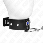 Collana 65 Cm Con Cinturino Con Diamanti Blu Regolabile 36-43 Cm X 5 Cm - Kink - immagine 2