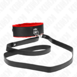 Collana Con Cintura 116 Cm Con Cinturino In Pelle Rosso Regolabile 40-48 Cm X 6 Cm - Kink - immagine 4