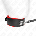 Collana Con Cintura 116 Cm Con Cinturino In Pelle Rosso Regolabile 40-48 Cm X 6 Cm - Kink - immagine 2