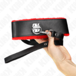Collana Con Cintura 116 Cm Con Cinturino In Pelle Rosso Regolabile 40-48 Cm X 6 Cm - Kink - immagine 3