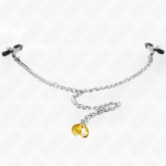 Pinze Per Capezzoli A Catena Con Pendente In Corno 30 Cm - Kink - immagine 3