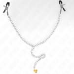 Pinze Per Capezzoli A Catena Con Pendente In Corno 30 Cm - Kink - immagine 4