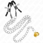 Pinze Per Capezzoli A Catena Con Pendente In Corno 30 Cm - Kink