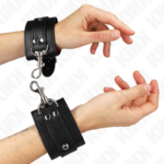 Resistenza Da Polso Per Dungeon Con Chiusura Nera Regolabile 21-28 Cm X 5,5 Cm - Kink