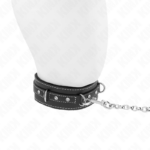 Collana In Pelle Pvc Con Cintura 105 Cm Rivetto Strass 41.5 X 4 Cm - Kink - immagine 4