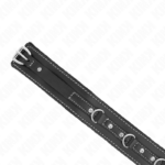 Collana In Pelle Pvc Con Cintura 105 Cm Rivetto Strass 41.5 X 4 Cm - Kink - immagine 5