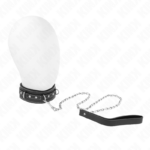 Collana In Pelle Pvc Con Cintura 105 Cm Rivetto Strass 41.5 X 4 Cm - Kink
