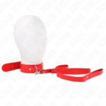 Collana Con Cintura 116 Cm Rosso Cinturino Regolabile 32-50 Cm X 8 Cm - Kink