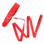 Collana Con Cintura 116 Cm Rosso Cinturino Regolabile 32-50 Cm X 8 Cm - Kink - immagine 2