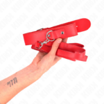 Collana Con Cintura 116 Cm Rosso Cinturino Regolabile 32-50 Cm X 8 Cm - Kink - immagine 3