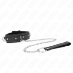 Collana Con Guinzaglio 65 Cm Modello 3 Anelli 1 Regolabile 38-49 Cm X 5 Cm - Kink - immagine 2