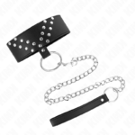 Collana Con Cintura 65 Cm Con Rivetto A V Regolabile 36-43 Cm X 5 Cm - Kink - immagine 2