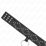 Collana 65 Cm Con Guinzaglio Con Borchie Argento Modello 3 Regolabile 36-43 Cm X 5 Cm - Kink - immagine 6