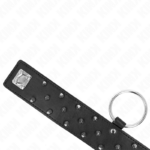 Collana Con Guinzaglio 65 Cm Con Borchie In Argento Modello 5 Regolabile 36-43 Cm X 5 Cm - Kink - immagine 5