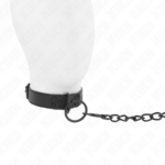 Collare Con Guinzaglio Scuro 65 Cm Regolabile 37-54 Cm X 3 Cm - Kink - immagine 3