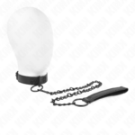 Collare Con Guinzaglio Scuro 65 Cm Regolabile 37-54 Cm X 3 Cm - Kink