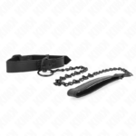Collare Con Guinzaglio Scuro 65 Cm Regolabile 37-54 Cm X 3 Cm - Kink - immagine 4
