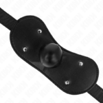 Maschera Bocca Ball Gag Con Serratura Regolabile 42-60 Cm - Kink - immagine 4