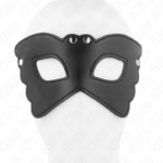 Maschera In Similpelle A Forma Di Farfalla 20 X 9 Cm - Kink - immagine 4