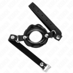 Bavaglio Lip 8 Cm Con Cinturino In Similpelle Nera 63 X 2 Cm Regolabile 39-58 Cm - Kink