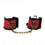 Resistenza Da Polso Scandalo Dettagli In Pizzo Rosso-Nero 24,5 Cm X 6,5 Cm - Kink