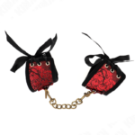 Resistenza Da Polso Scandalo Dettagli In Pizzo Rosso-Nero 24,5 Cm X 6,5 Cm - Kink - immagine 2