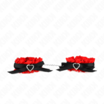 Polso Elastico In Pizzo Dettagli Cuore Rosso Regolabile 22-35 Cm - Kink
