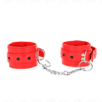 Polso Rosso Con Intarsio A Cuore Nero Regolabile 21-28 Cm X 5,5 Cm - Kink