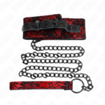 Collana In Pizzo Con Cintura Con Cintura In Vera Pelle 105 Cm / 44 X 5,5 Cm - Kink - immagine 2