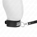 Guinzaglio Borchie 116 Cm Collare Con Cinturino In Similpelle 50 X 5 Cm - Kink - immagine 2