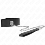 Collana Con Cintura 65 Cm Con Cinturino Largo Nero Regolabile 33,5-41 Cm X 5 Cm - Kink - immagine 3