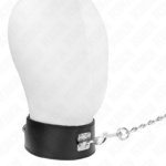 Collana Con Cintura 65 Cm Con Cinturino Largo Nero Regolabile 33,5-41 Cm X 5 Cm - Kink - immagine 2