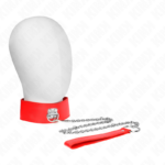 Collana Con Cintura 65 Cm Con Largo Cinturino Rosso Regolabile 33,5-41 Cm X 5 Cm - Kink - immagine 2